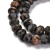 Natural Glaucophane Beads Strands G-K380-A45-01-4