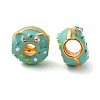 Cartoon Animal Donut Alloy Enamel European Beads FIND-U008-02G-B-1