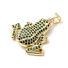 Brass Micro Pave Cubic Zirconia Pendants KK-H529-55C-G-2