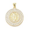 Brass Micro Pave Cubic Zirconia Pendants KK-H539-17A-03-1
