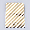 Diagonal Stripe Pattern Eco-Friendly Paper Bags AJEW-M207-F01-03-1