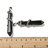 Natural Obsidian Pointed Big Pendants G-F766-07AS-08-3