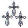 Alloy Big Pendants Rhinestone Settings X-PALLOY-N156-030-RS-1