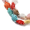 Handmade Porcelain Beads Strands X-PORC-R140-02-3