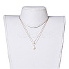 Brass Tiered Necklaces NJEW-JN02384-04-5