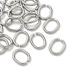 Tarnish Resistant 201 Stainless Steel Open Jump Rings X-STAS-M008-01-2