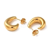Ion Plating(IP) 304 Stainless Steel Teardrop Stud Earrings X-EJEW-H127-07G-2