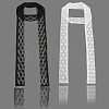 2Pcs 2 Colors Polyester Lace Long Silk Scarf for Women Girls AJEW-GF0011-28E-6