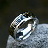 316L Surgical Stainless Steel  Words Finger Rings FIND-PW0020-12A-P-1