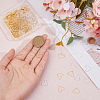 200Pcs 2 Colors Brass Linking Rings KK-DC0004-16-3