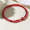 1pc Glass Rondelle Beads Stretch Bracelets LS-XC5782-6-1