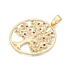 Rack Plating Eco-Friendly Alloy Big Pendants FIND-N005-40G-2