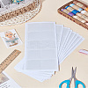 8 Sheets Square Plastic Necklace Chain Adhesive Pouch for Necklace Display Cards AJEW-LP0005-90-1