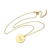 304 Stainless Steel Number 11:11 Pendant Necklaces NJEW-NH0002-01G-05-2