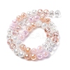 Transparent Glass Beads Strands X-GLAA-Q009-01C-4