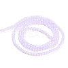 Baking Paint Transparent Glass Beads Strands DGLA-F029-J2mm-07-3