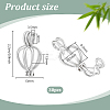 30Pcs Hollow Out Alloy Bead Cage Pendants KK-PH0014-14P-2