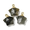 Natural Labradorite Pendants G-P540-01G-06-1