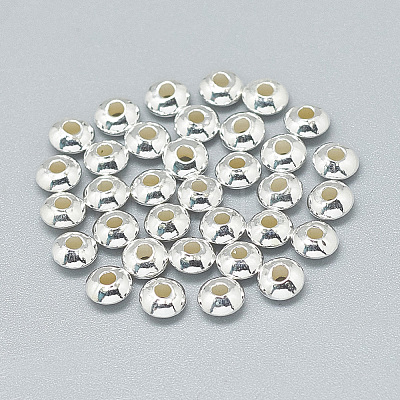 925 Sterling Silver Spacer Beads STER-T002-207S-1