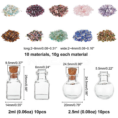 DIY Wishing Bottle Making Kits DIY-PH0001-06-1