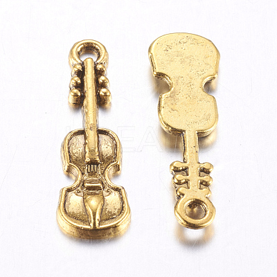 Tibetan Style Alloy Pendants TIBEP-EA11011YKG-AG-LF-1