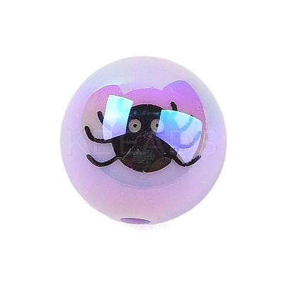 Halloween UV Plating Acrylic Beads LS-OACR-M013-08A-02-1