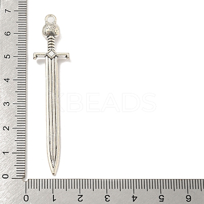 Tibetan Style Alloy Big Pendants TIBE-L013-01AS-1