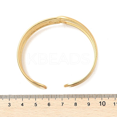 304 Stainless Steel Cuff Bangles for Women BJEW-B120-04G-04-1