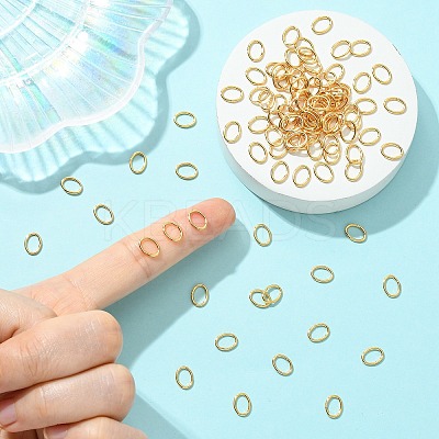 SHEGRACE Brass Closed Jump Rings XGRBA9A60-803G-1