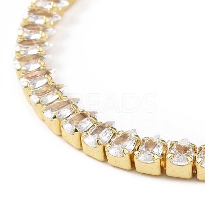 Cubic Zirconia Tennis Bracelet BJEW-L652-24G-02-1