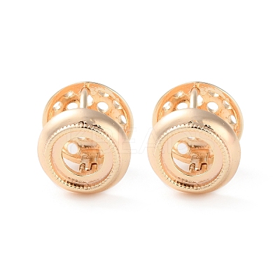 Rack Plating Flat Round Brass Hoop Earrings EJEW-S241-02G-1