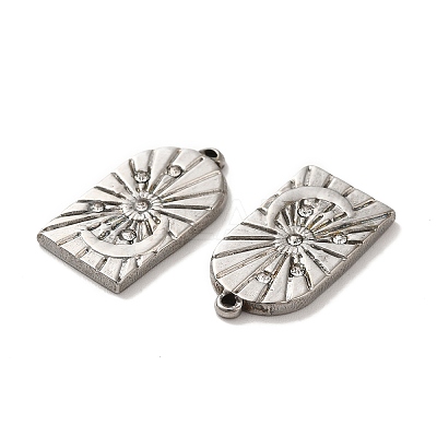 304 Stainless Steel Pendants STAS-Q001-12P-1
