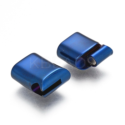 304 Stainless Steel Magnetic Clasps with Glue-in Ends STAS-F130-39A-1