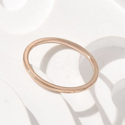 304 Stainless Steel Plain Band Rings STAS-I160-F03-KCG-1