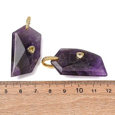 Natural Amethyst Pendants GG-CBA51ED-04G-02-1