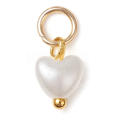 ABS Imitation Pearl Charms PALLOY-JF03222-02-1