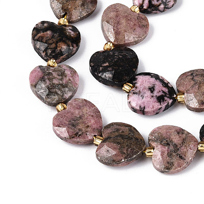 Natural Rhodonite Beads Strands G-P592-B12-01-1