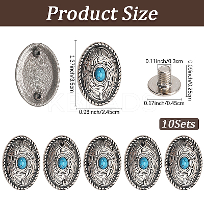 Alloy Decorative Rivets BUTT-CP0001-06A-1