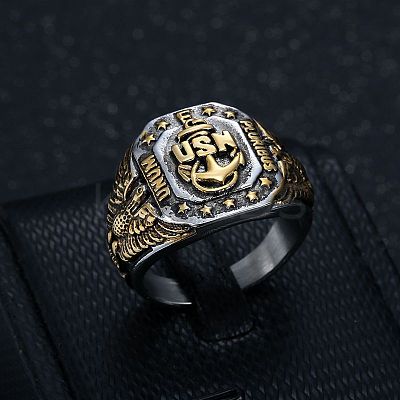 304 Stainless Steel Finger Rings for Men WG95800-10-1
