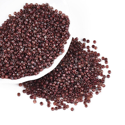Picasso Cylinder Glass Seed Beads SEED-N011-01E-1