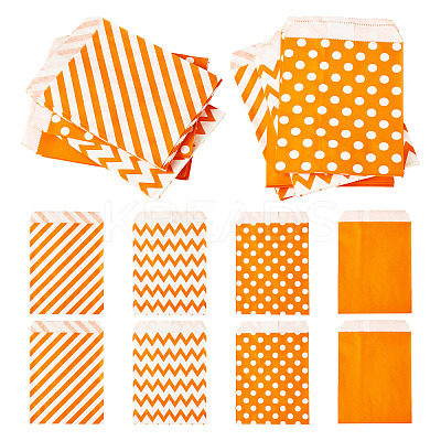 40Pcs 4 Styles Kraft Paper Bags CARB-TA0001-12D-1