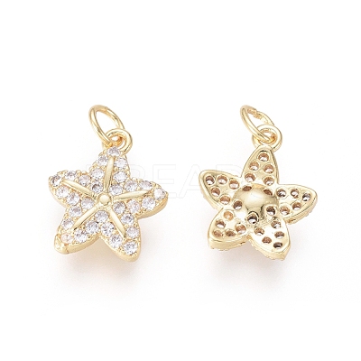 Brass Charms ZIRC-L087-052G-1