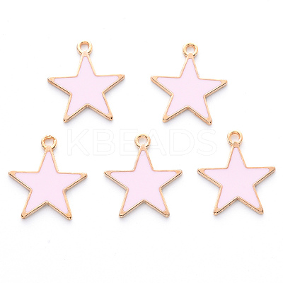 Alloy Enamel Pendants ENAM-R057-01-RS-1