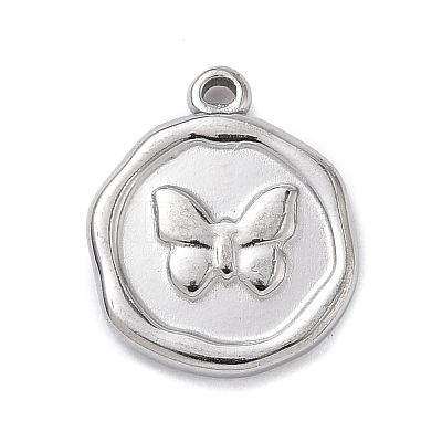 304 Stainless Steel Pendants STAS-K291-12P-03-1