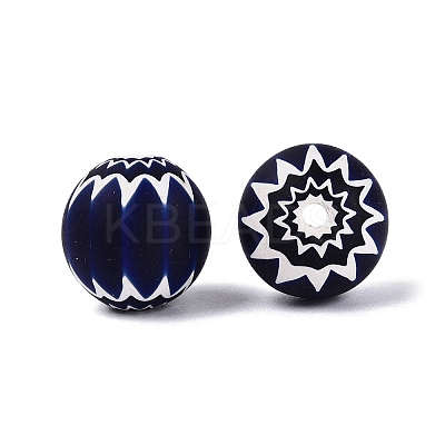 Handmade Millefiori Glass Round Beads LA-N002-12A-1