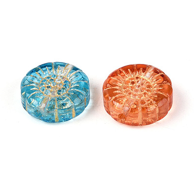 Baking Paint Transparent Glass Beads DGLA-N018-20-1