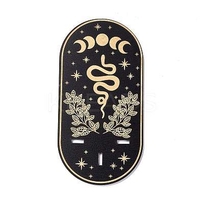 Black Hanging Wooden Crystal Display Shelf ODIS-G015-01G-1