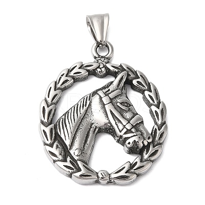304 Stainless Steel Pendants STAS-Z067-01P-1