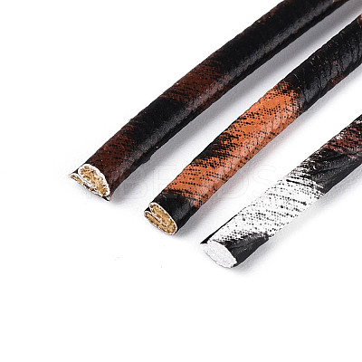 5M Flat Leopard Print PU Leather Double Fold Bias Tape LC-N006-03A-1