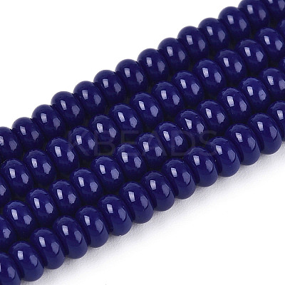 Opaque Spray Painted Glass Beads GLAA-ZX008-4mm-18P-1